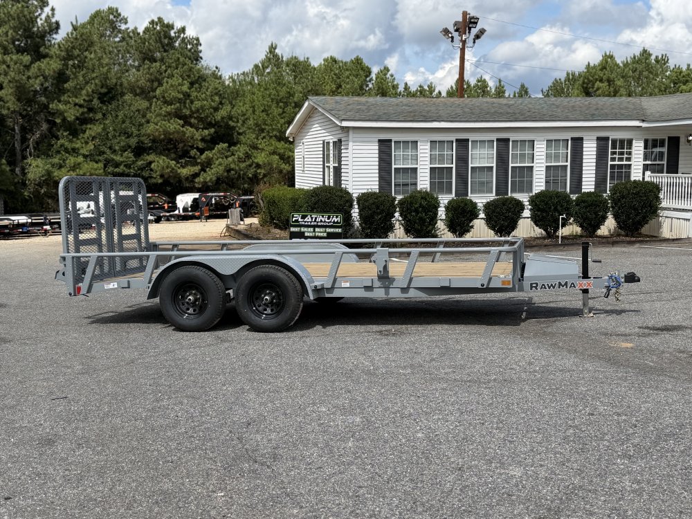 2027 RawMaxx UTX 83X16 / HD SPLIT RAMP / TOOL BOX / 10K GVWR UTILITY TRAILER