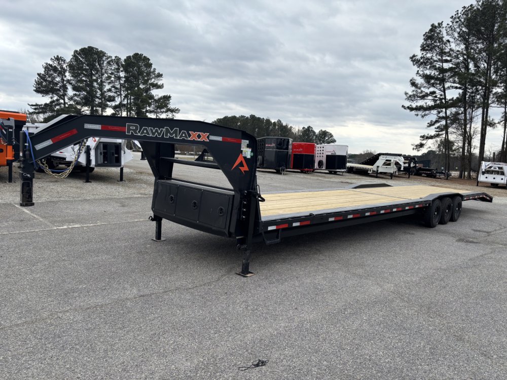 2026 RawMaxx LDX 102X44 Flatbed Trailer / CHAIN RACK / 14 PLY TIRES / 21K GVWR
