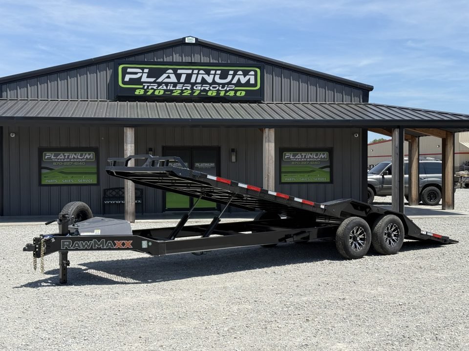 2026 RawMaxx FYH 102X24 POWER FULL TILT W/DRIVE OVER FENDERS, WIRELESS REMOTE, TORSION AXLES, AND AL