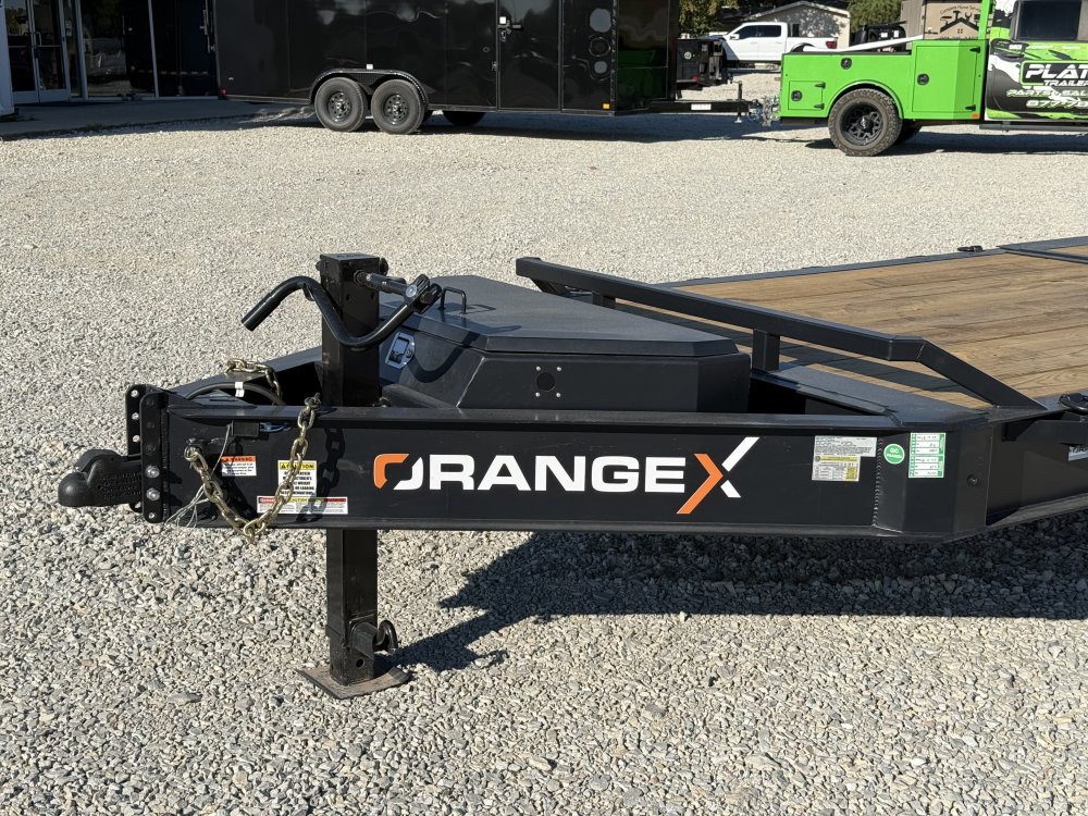 2027 RAWMAXX ORANGE X 83X24 TILT W/SUPER SINGLE 10K TORSION AXLES, 17.5 WHEELS, AND 18 PLYS 20K GVWR