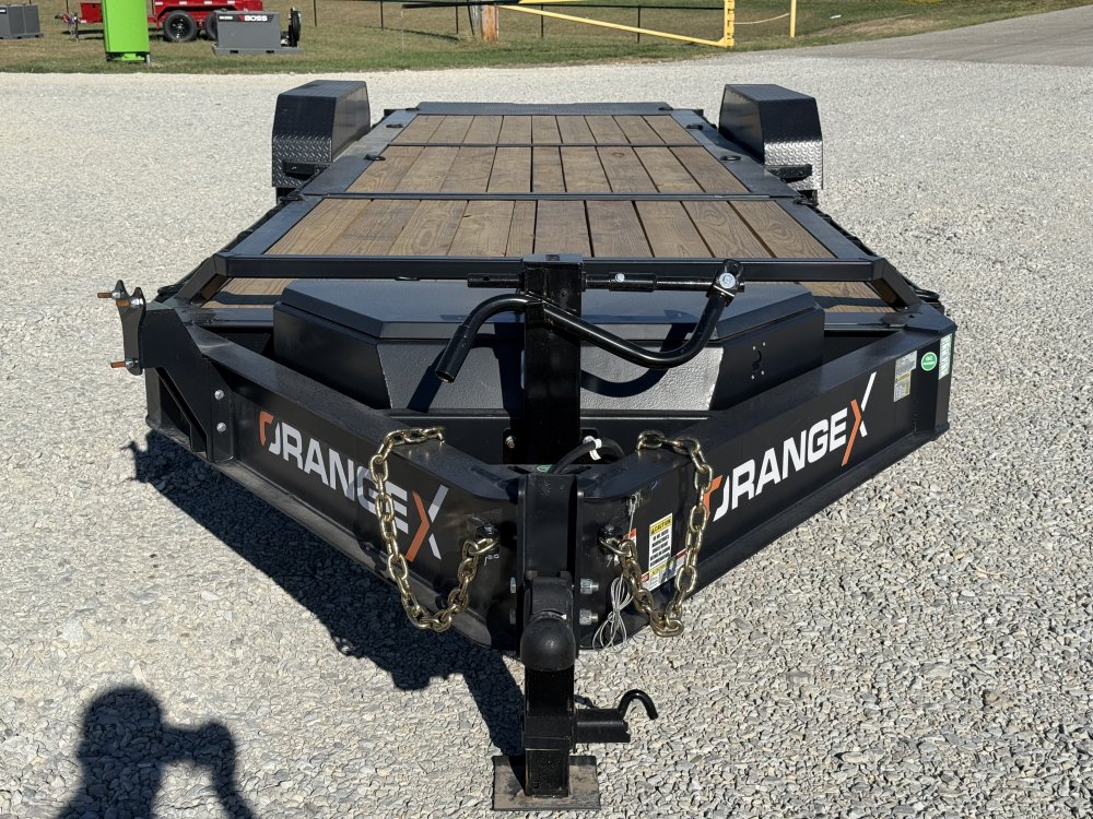 2027 RAWMAXX ORANGE X 83X24 TILT W/SUPER SINGLE 10K TORSION AXLES, 17.5 WHEELS, AND 18 PLYS 20K GVWR
