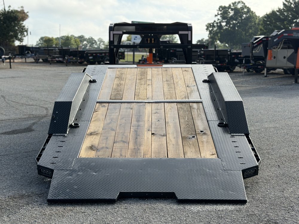2027 102X22 GTX RAWMAXX GOOSENECK/ TILT DECK / CHAIN RACK / WINCH PLATE / 18 PLY / 24K GVWR