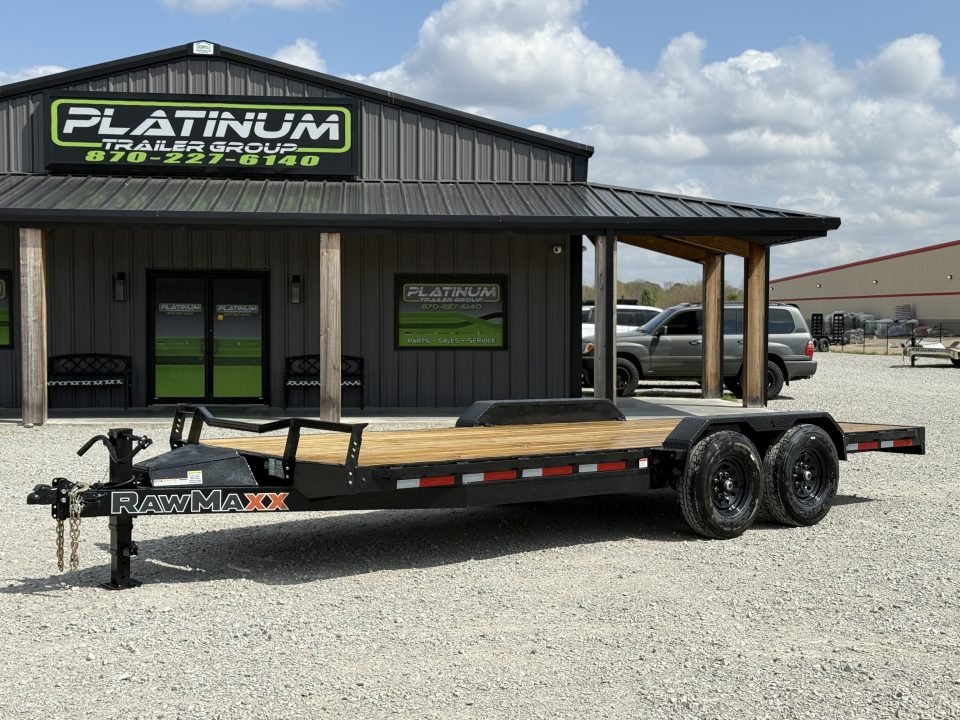 2026 RawMaxx ECX 83X20 W/5' SLIDE-OUT RAMPS AND 14 PLY TIRES 16K GVWR Equipment Trailer