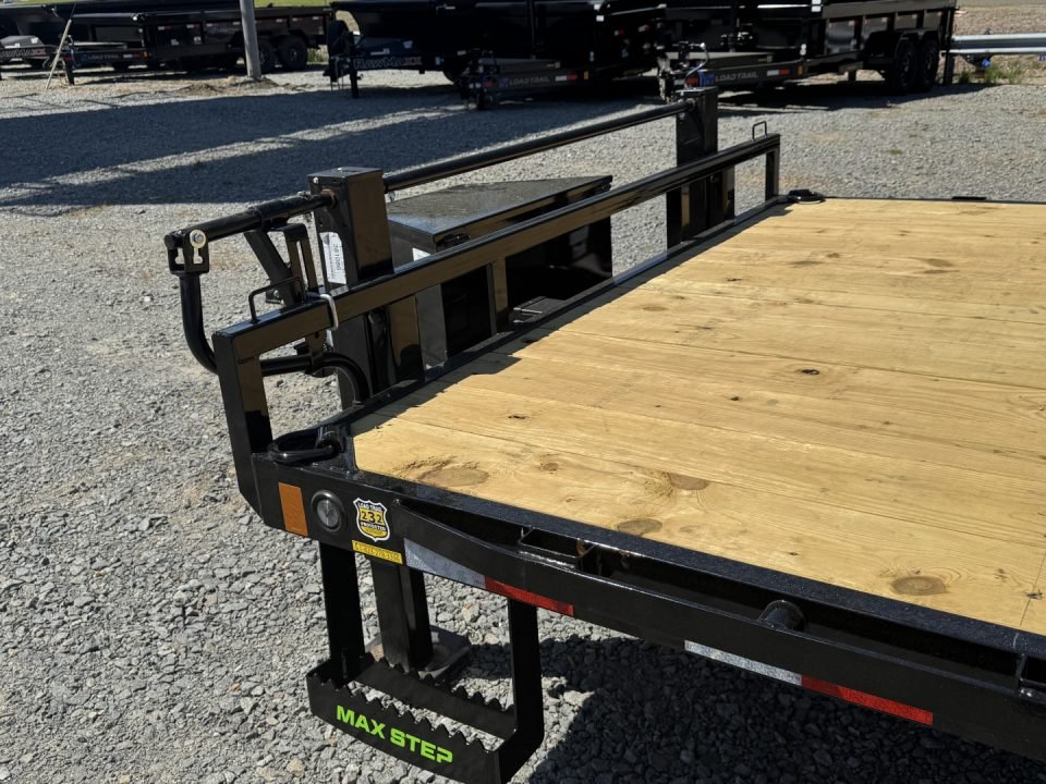 2026 Load Trail 102X24 DK Deckover Trailer W/ PULL OUT RAMPS, 10 PLY TIRES, TOOL BOX, AND MAX STEPS