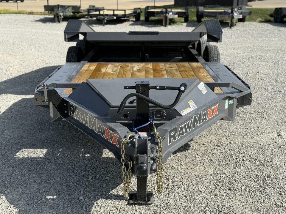 2026 RawMaxx G3X TILT 102X24 W/14 PLY TIRES AND RHINO LINED FENDERS 21K GVWR Tilt Trailer