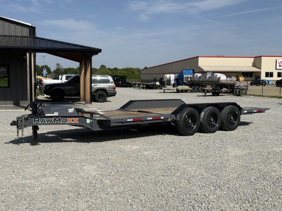 2026 RawMaxx G3X TILT 102X24 W/14 PLY TIRES AND RHINO LINED FENDERS 21K GVWR Tilt Trailer