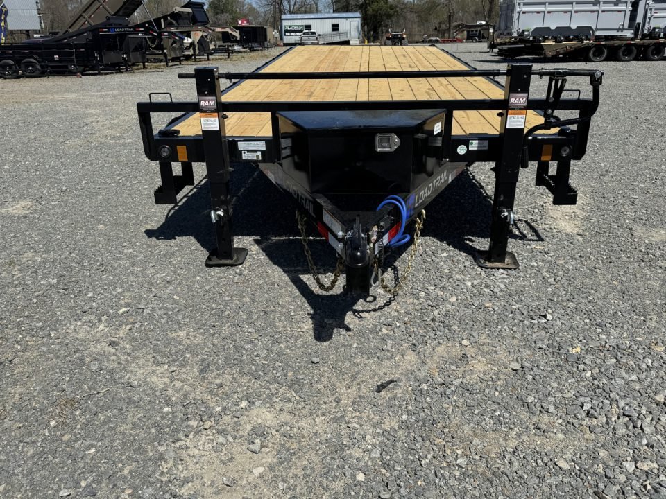 2026 Load Trail 102X24 DK Deckover Trailer W/ PULL OUT RAMPS, 10 PLY TIRES, TOOL BOX, AND MAX STEPS