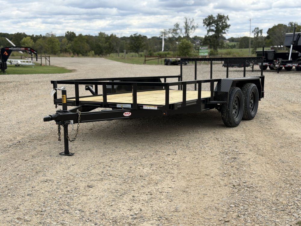 2027 77X14 UT MEB / 30" GATE / 6.9K GVWR / DOVE TAIL / BRAKE AXLE / UTILITY TRAILER
