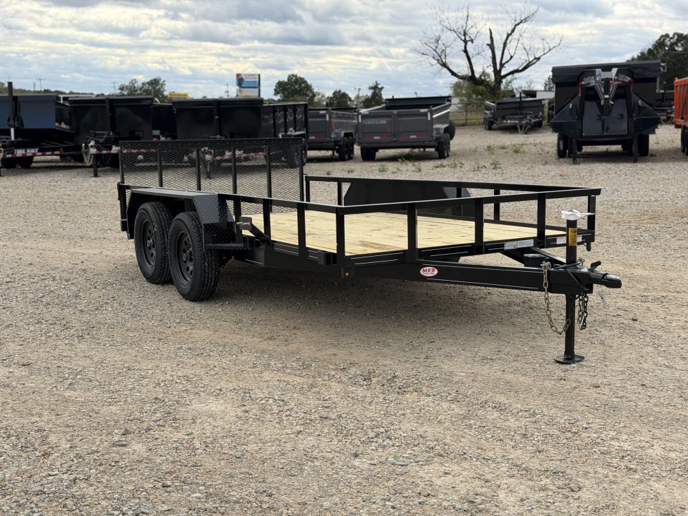 2027 77X14 UT MEB / 30" GATE / 6.9K GVWR / DOVE TAIL / BRAKE AXLE / UTILITY TRAILER