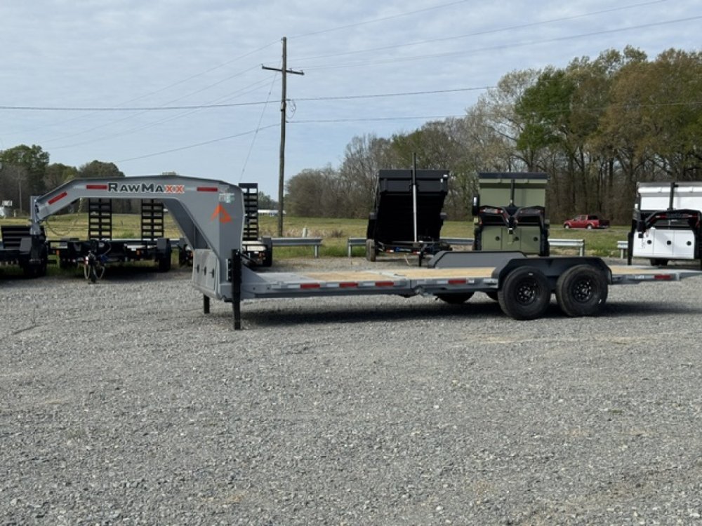 2026 RawMaxx 83X24 G7X Tilt Trailer / 8" I-BEAM FRAME / CHAIN RACK / 14 PLY TIRES / TORSION SUSPENSI