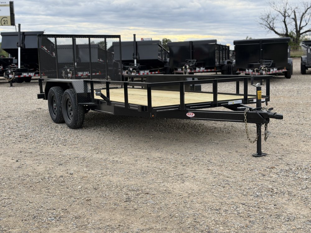 2027 77X16 UT MEB / 48" GATE / 6.9K GVWR / BRAKE AXLE / UTILITY TRAILER