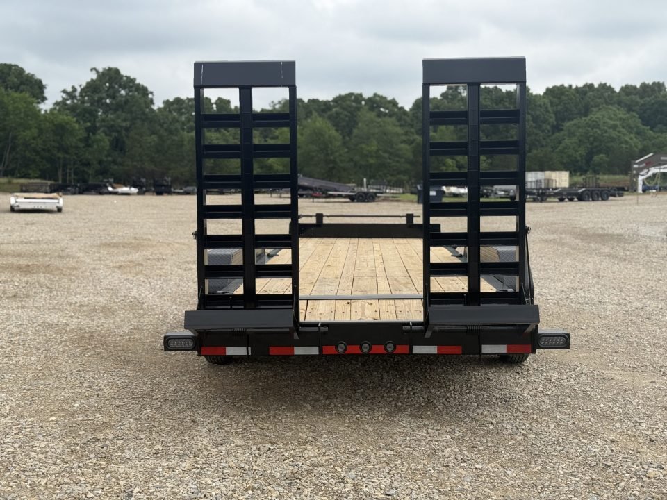 2026 Load Trail CB 83X24 Equipment Trailer / I-BEAM FRAME / 2' DOVE TAIL / FOLD UP RAMPS / D-RINGS /