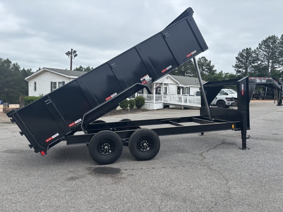 2026 Trail Maxx 83x16X3 TELESCOPIC CYLINDER 14K GVWR GOOSENECK HIGH SIDE Dump Trailer