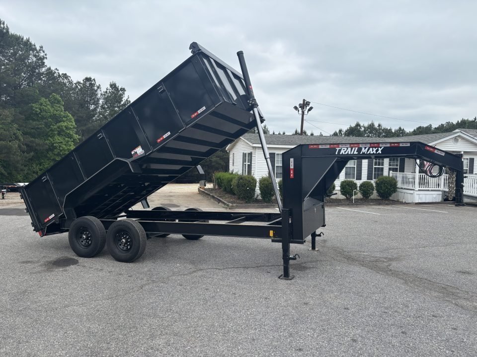 2026 Trail Maxx 83x16X3 TELESCOPIC CYLINDER 14K GVWR GOOSENECK HIGH SIDE Dump Trailer