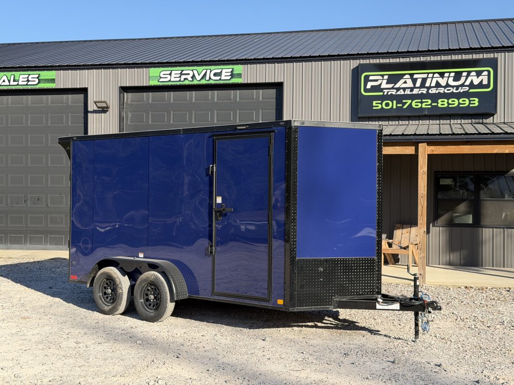 2027 SAWYER CARGO 7X14 WITH 7' INTERIOR / SCREWLESS / TORSION AXLES / POLYCOR / REAR SPOILER WITH LI