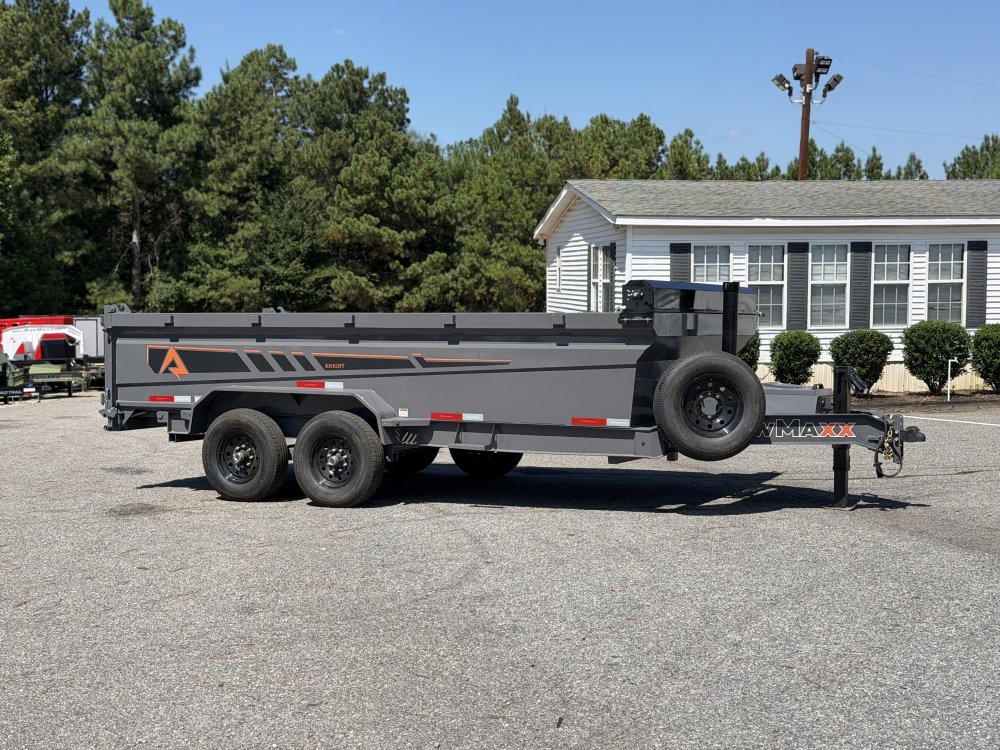 2027 RawMaxx GDX KNIGHT 83X16 HIGH SIDE TELESCOPIC CYLINDER 14K GVWR Dump Trailer