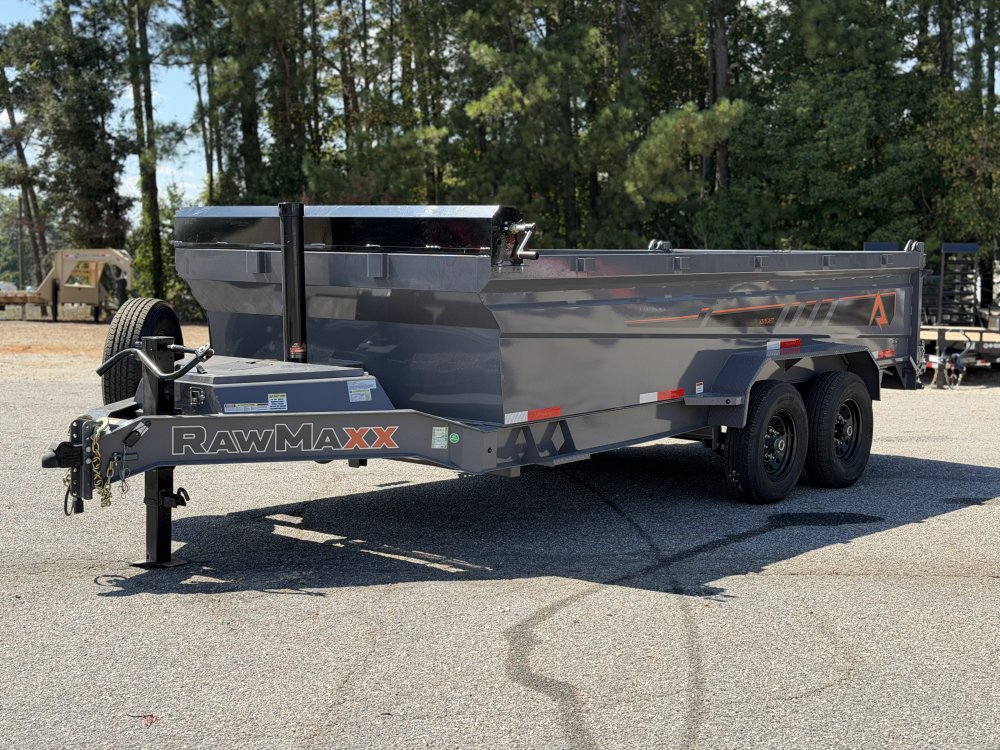 2027 RawMaxx GDX KNIGHT 83X16 HIGH SIDE TELESCOPIC CYLINDER 14K GVWR Dump Trailer