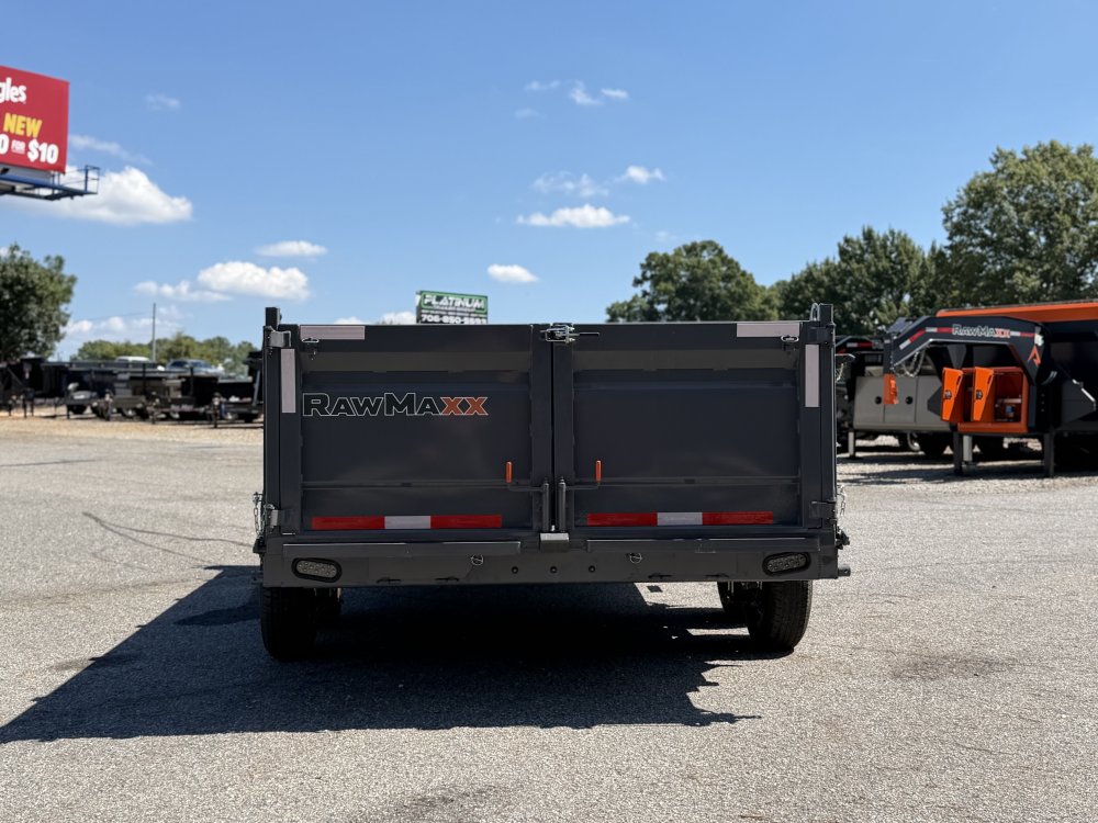 2027 RawMaxx GDX KNIGHT 83X16 HIGH SIDE TELESCOPIC CYLINDER 14K GVWR Dump Trailer