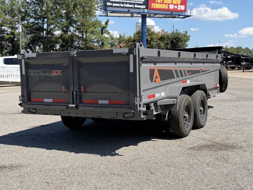 2027 RawMaxx GDX KNIGHT 83X16 HIGH SIDE TELESCOPIC CYLINDER 14K GVWR Dump Trailer