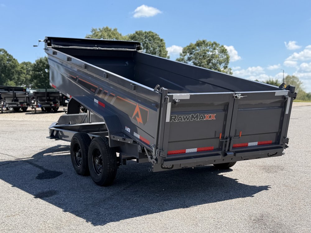 2027 RawMaxx GDX KNIGHT 83X16 HIGH SIDE TELESCOPIC CYLINDER 14K GVWR Dump Trailer