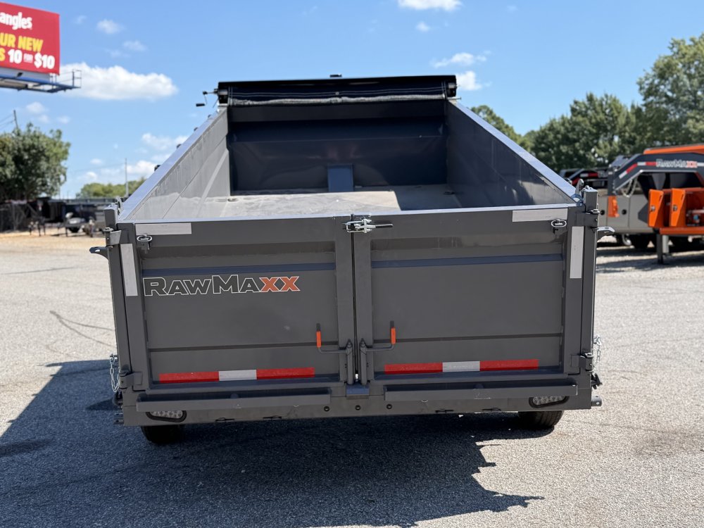 2027 RawMaxx GDX KNIGHT 83X16 HIGH SIDE TELESCOPIC CYLINDER 14K GVWR Dump Trailer