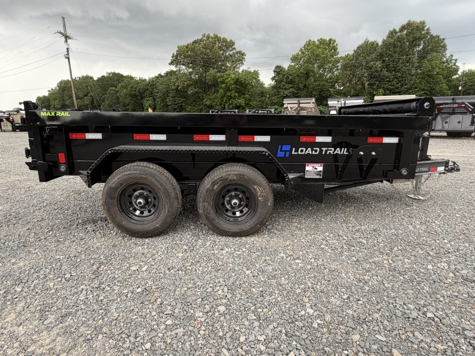 2026 Load Trail 72X12 DE Dump Trailer W/18 INCH SIDES, RAMPS, TARP, SPREAD GATES, 5200 POUND AXLES,
