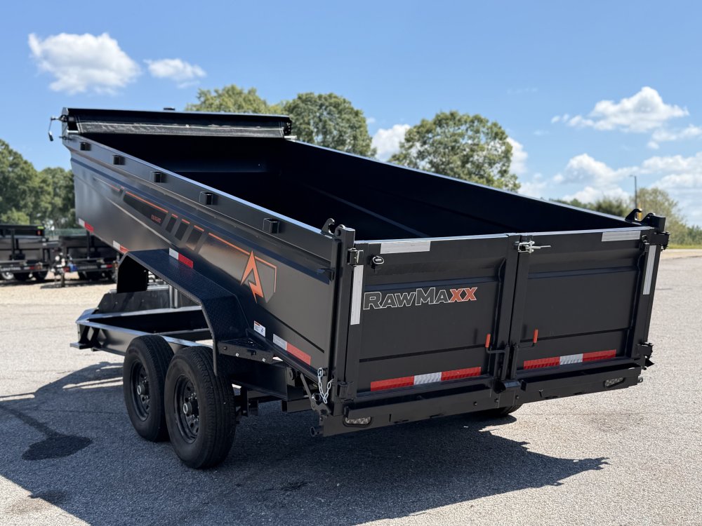 2027 RawMaxx GDX KNIGHT 83X16 HIGH SIDE TELESCOPIC CYLINDER 14K GVWR Dump Trailer