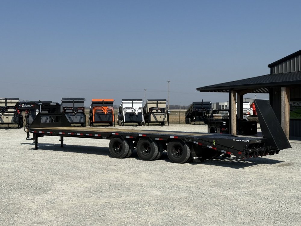 2027 Load Trail GP 102X32 GOOSENECK TRIPLE AXLE W/14 PLYS AND MAX RAMPS 30K GVWR Flatbed Trailer