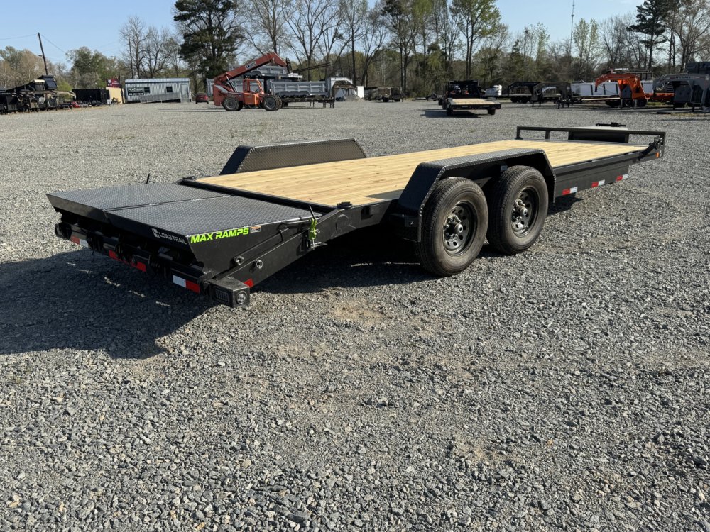 2026 Load Trail 83X22 CH Equipment Trailer W/ MAX RAMPS, 10 PLY TIRES, REMOVEABLE FENDERS, TOOL BOX,