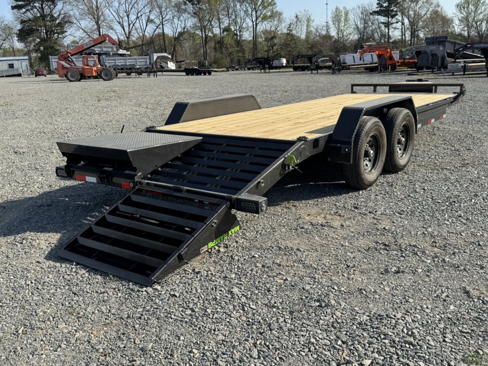 2026 Load Trail 83X22 CH Equipment Trailer W/ MAX RAMPS, 10 PLY TIRES, REMOVEABLE FENDERS, TOOL BOX,