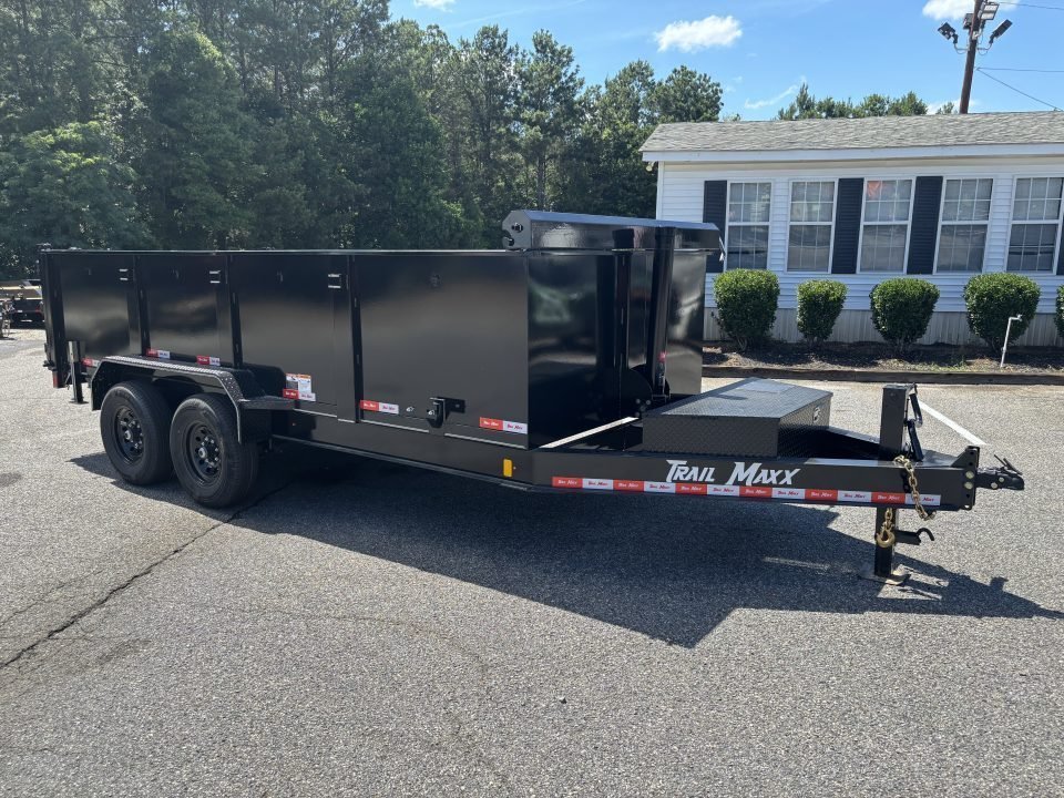 2026 Trail Maxx 83x16x3 TELESCOPIC CYLINDER 14K GVWR HIGH SIDE Dump Trailer