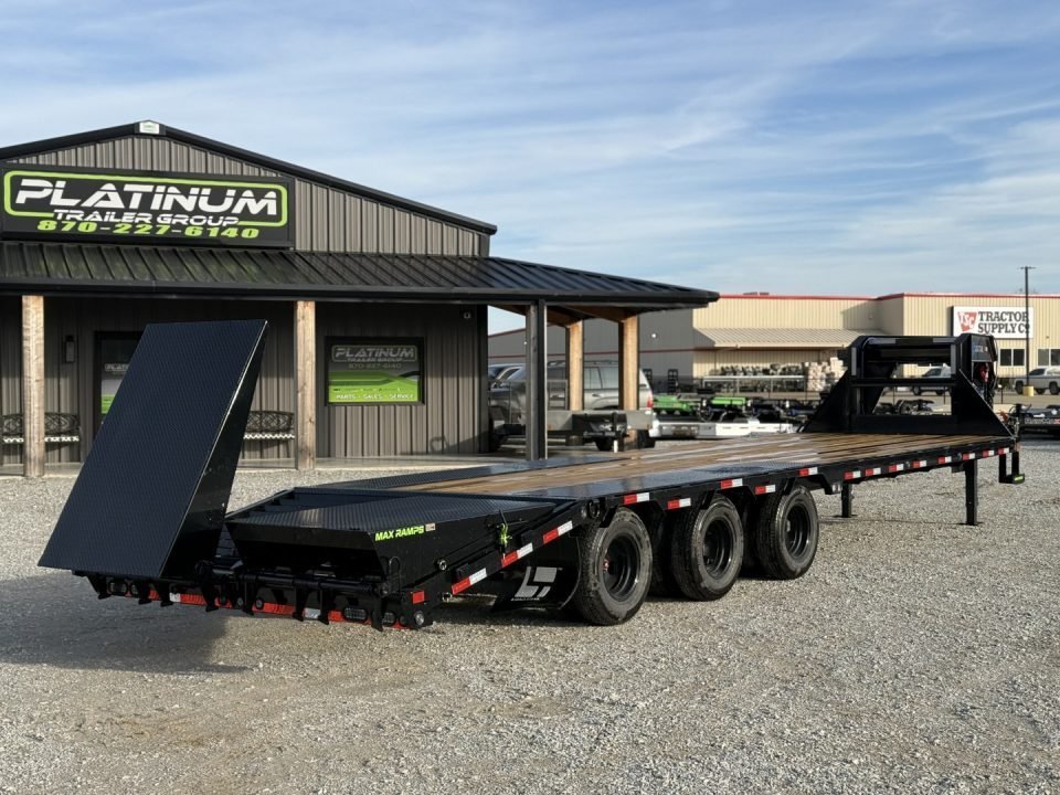 2027 Load Trail GP 102X32 GOOSENECK TRIPLE AXLE W/MAX RAMPS AND 14 PLY TIRES 30K GVWR Flatbed Traile