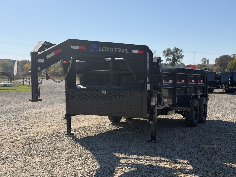 2027 83X14 DG LOAD TRAIL / 14 PLY TIRES / 7 GAUGE / 36" SIDES / TELESCOPIC / 14K GVWR / GOOSENECK DU