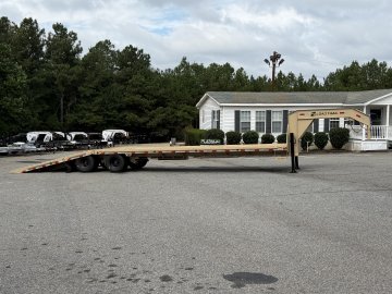 2027 Load Trail 102X36 GL Deckover Trailer W/12' HYDRAULIC DOVE TAIL, 14 PLY TIRE, HYDRAULIC JACKS, WINCH PLATE