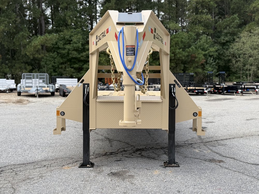 2027 Load Trail 102X36 GL Deckover Trailer W/12' HYDRAULIC DOVE TAIL, 14 PLY TIRE, HYDRAULIC JACKS, 