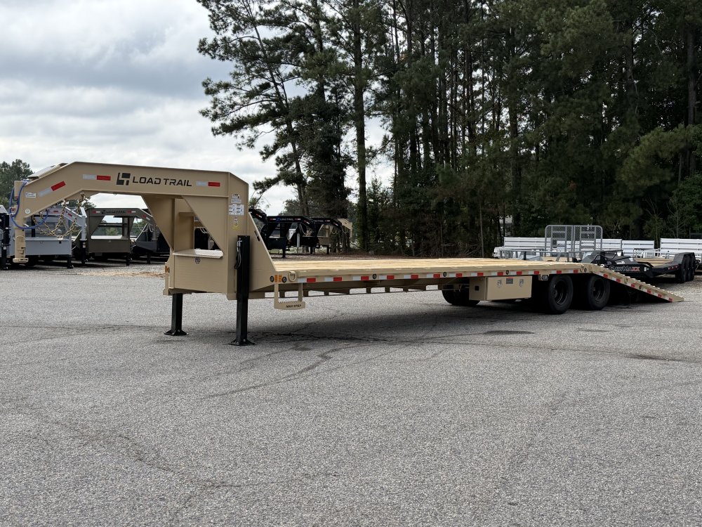 2027 Load Trail 102X36 GL Deckover Trailer W/12' HYDRAULIC DOVE TAIL, 14 PLY TIRE, HYDRAULIC JACKS, 