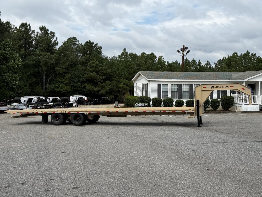 2027 Load Trail 102X36 GL Deckover Trailer W/12' HYDRAULIC DOVE TAIL, 14 PLY TIRE, HYDRAULIC JACKS, 