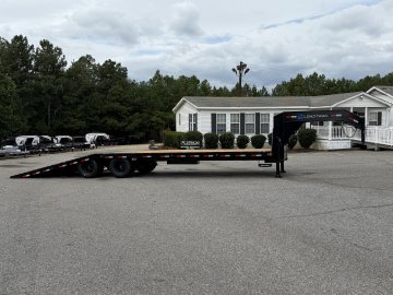 2027 Load Trail GL 102X32 25.9K 12' HYDRUALIC DOVETAIL 14PLY TIRES 4 BUTTON WIRELESS Flatbed Trailer