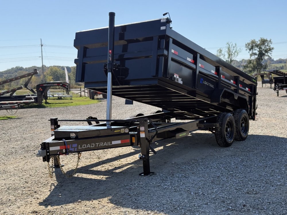 2027 83X16 DL LOAD TRAIL / 14 PLY TIRES / 7 GAUGE FLOOR / 36" SIDES / TELESCOPIC / 14K GVWR / DUMP T