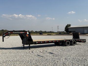 2027 RAWMAXX FDX 102X32 GOOSENECK W/12K AXLES, HYDRAULIC DISC BRAKES, MAXX RAMPS, TORQUE TUBE, AND 14 PLYS TIRES 25.9K GVWR FLATBED TRAILER