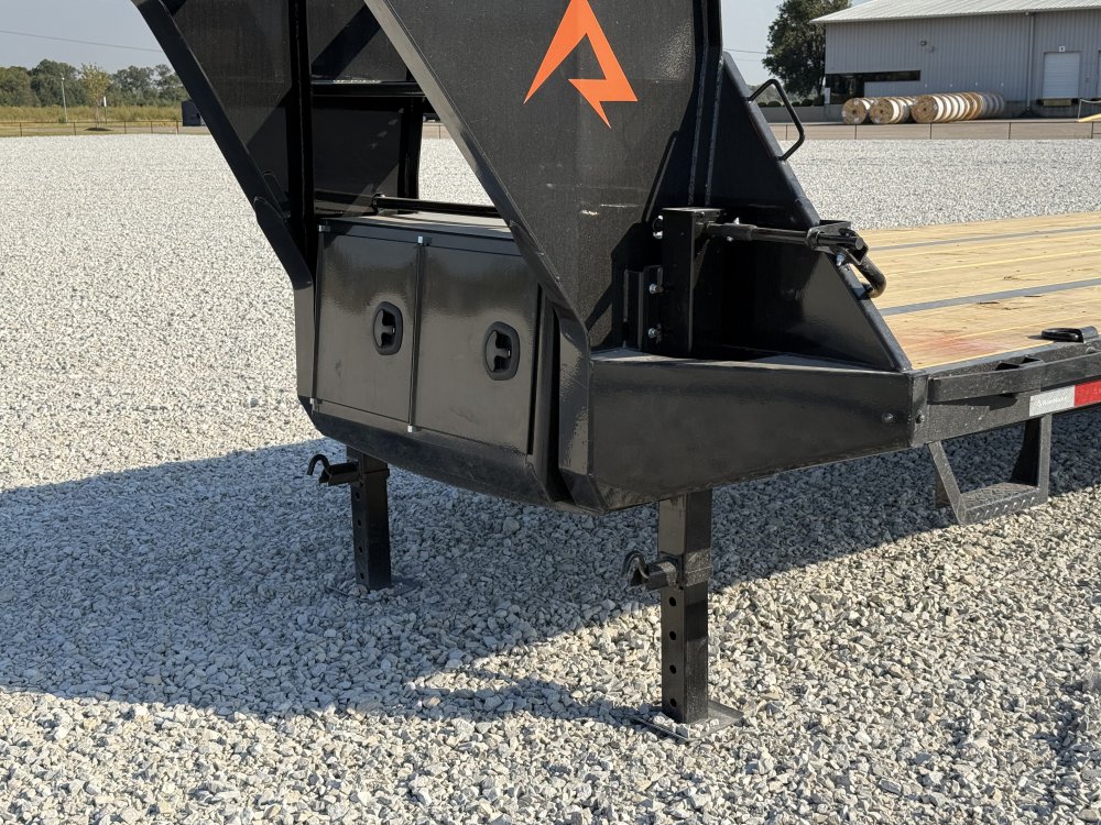2027 RAWMAXX FDX 102X32 GOOSENECK W/12K AXLES, HYDRAULIC DISC BRAKES, MAXX RAMPS, TORQUE TUBE, AND 1