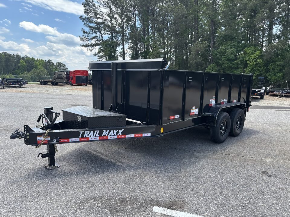 2026 Trail Maxx 83x14 TELESCOPIC CYLINDER 14K GVWR HIGH SIDE Dump Trailer
