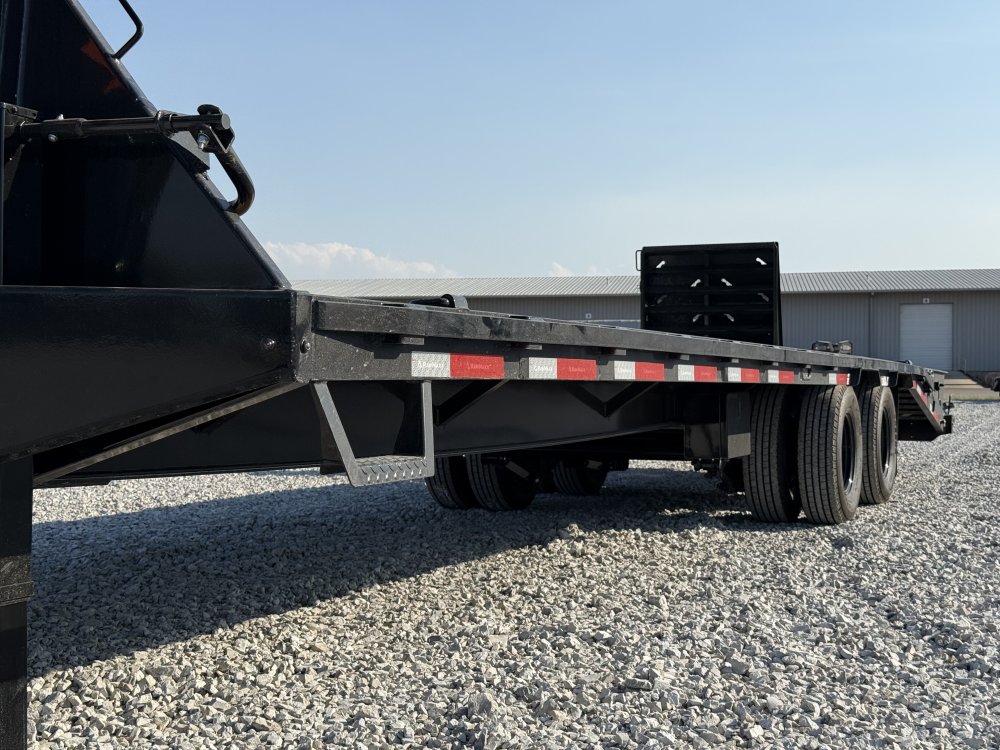 2027 RAWMAXX FDX 102X30 GOOSENECK W/12K AXLES, HYDRAULIC DISC BRAKES, MAXX RAMPS, TORQUE TUBE, AND 1
