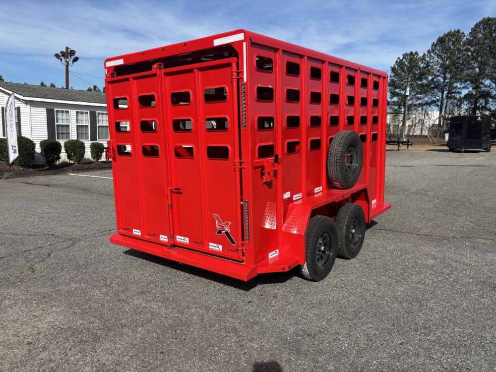 2026 Eagle X Trailers 14X 6'8" LIVESTOCK Stock / Stock Combo Trailer