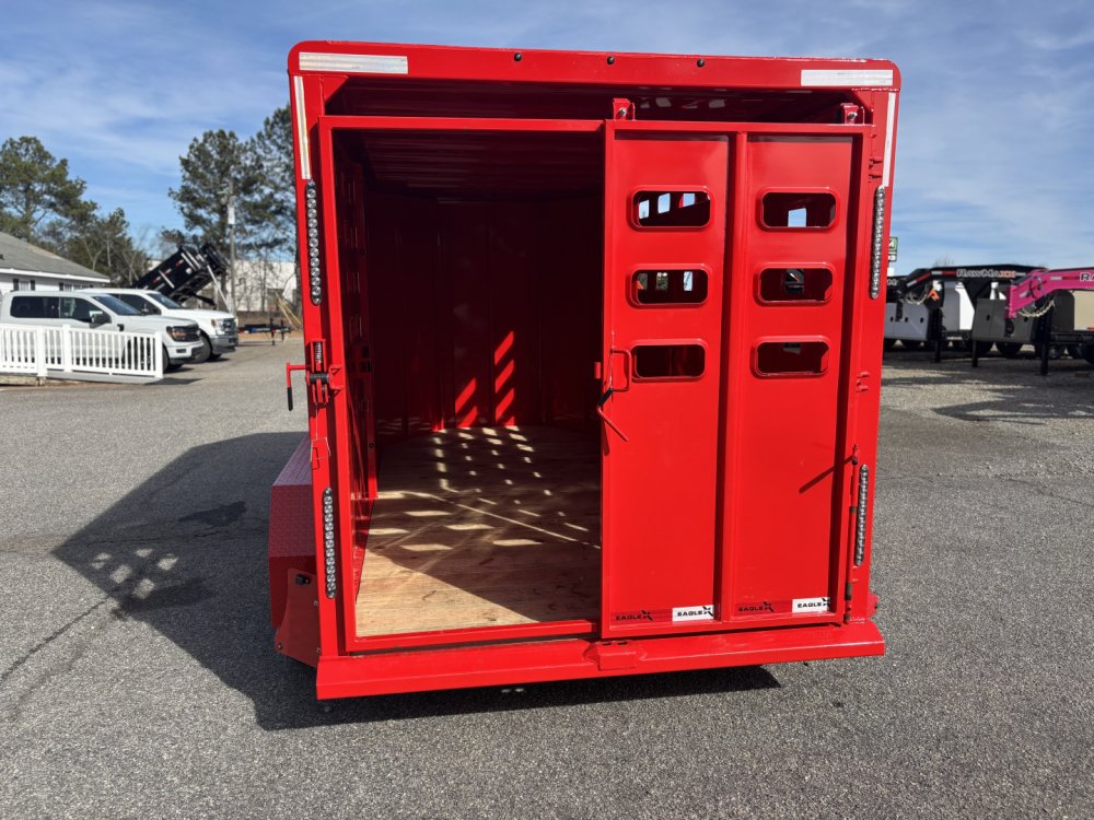 2026 Eagle X Trailers 14X 6'8" LIVESTOCK Stock / Stock Combo Trailer