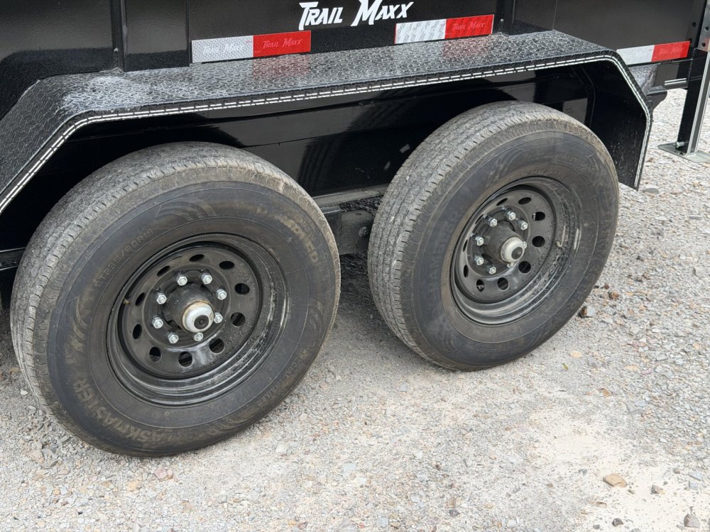 2026 Trail Maxx DT 83X14 4' SIDE 14K GVWR REAR STABILIZER JACKS GOOSENECK Dump Trailer