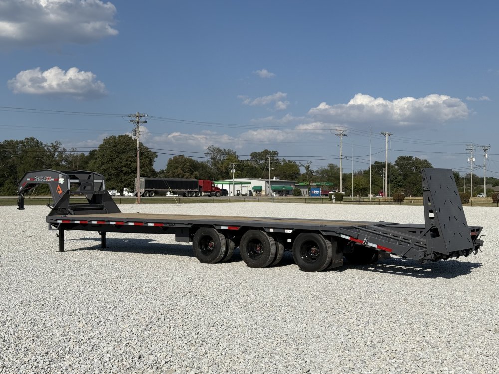 2027 RAWMAXX FDX 102X32 GOOSENECK W/TRIPLE 10K AXLES, MAXX RAMPS, TORQUE TUBE, AND 14 PLYS TIRES 30K