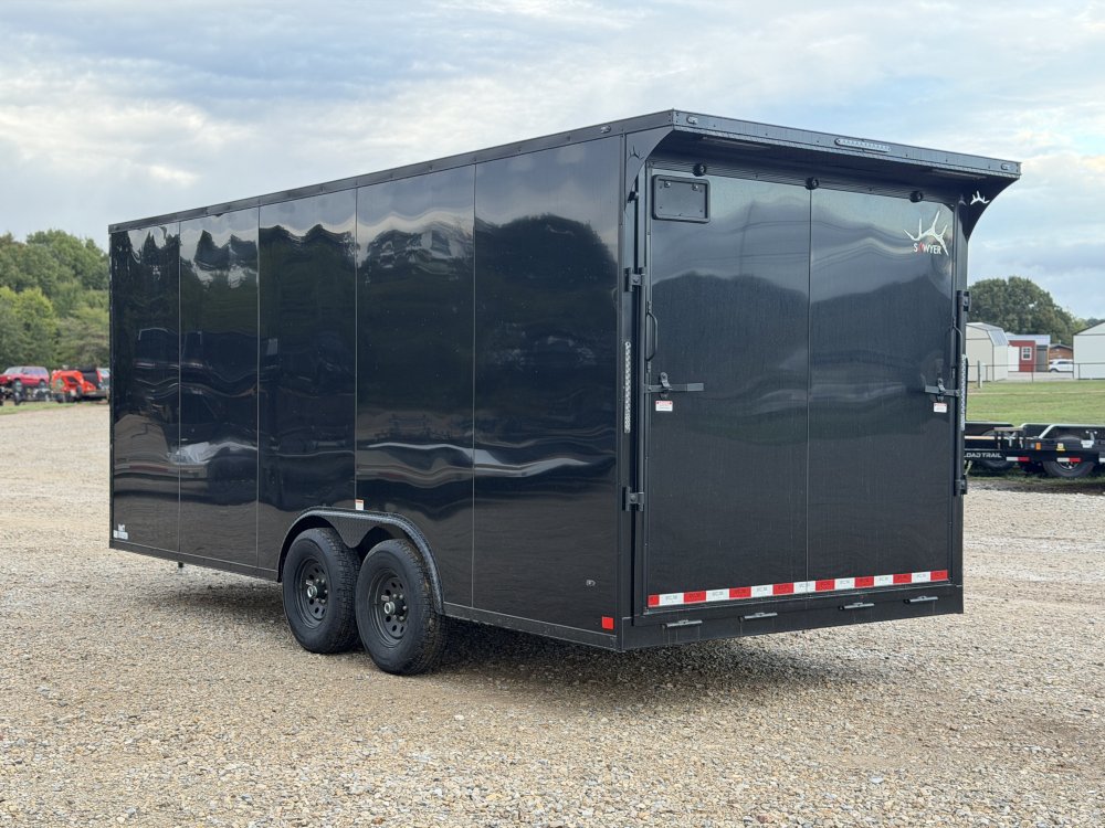 2027 SAWYER CARGO 8.5X20X7'6" W/6K TORSION AXLES, ONE PIECE THERMOPLY ROOF, SCREWLESS EXTERIOR, AND 