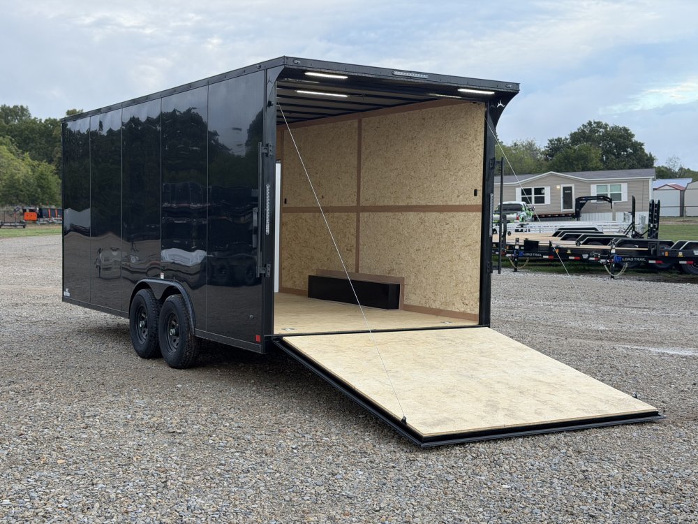 2027 SAWYER CARGO 8.5X20X7'6" W/6K TORSION AXLES, ONE PIECE THERMOPLY ROOF, SCREWLESS EXTERIOR, AND 