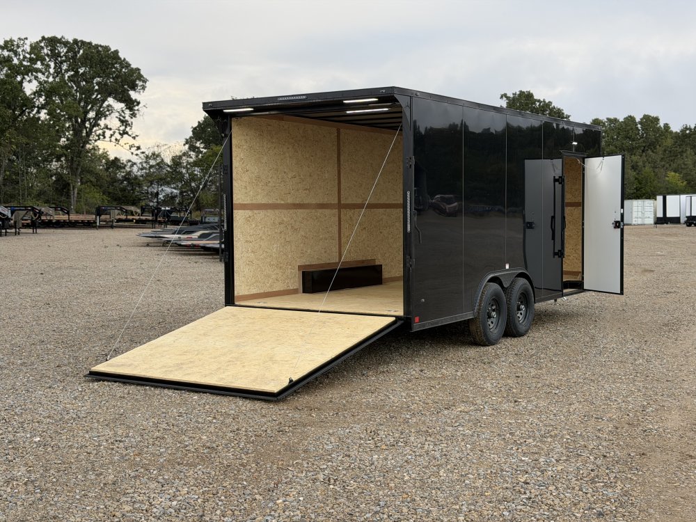 2027 SAWYER CARGO 8.5X20X7'6" W/6K TORSION AXLES, ONE PIECE THERMOPLY ROOF, SCREWLESS EXTERIOR, AND 